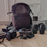 Canon EOS600D + 3 obiettivi e borsa