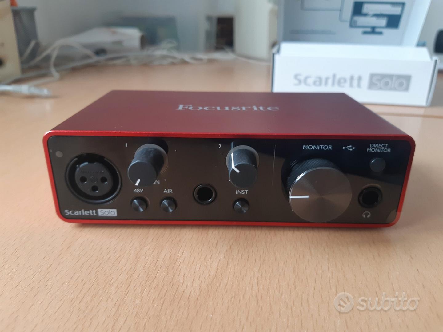 Scheda audio Focusrite Scarlett Solo 3rd Gen - Strumenti Musicali In  vendita a Vicenza