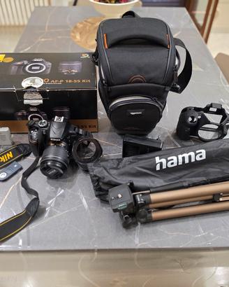 Nikon D3400 molti accessori e treppiede 