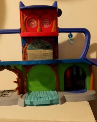 Pj masks quartier generale con personaggi compresi