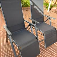 Coppia di poltrone recrinabili