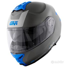 Casco Givi X.20 Expedition Evo Argentato Opaco Blu