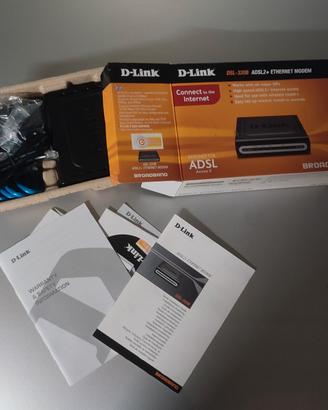 D-Link Modem ADSL2+ Ethernet DSL-320B + DSL-3782