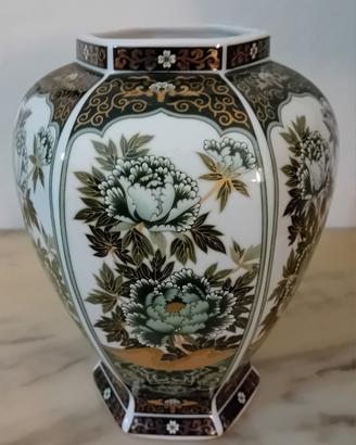 Vaso Porcellana Giapponese Stile Kutani h.cm.18