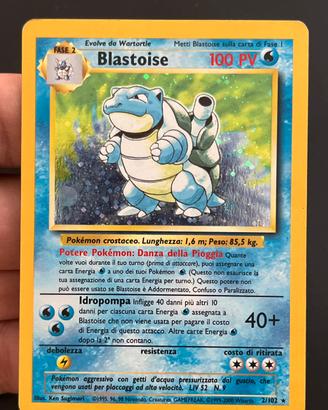 Blastoise holo set base, vintage