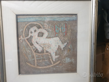 Modernariato quadro Enrico Benaglia