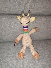 Giraffa peluche crochet handmade