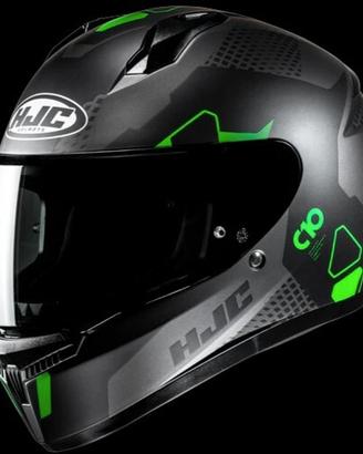 Casco INTEGRALE C10 Bianco nero verde HJC