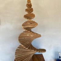 albero di natale in legno (radica d'ulivo)