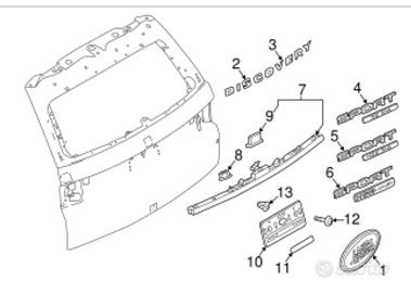 scritte e modanature land rover discovery