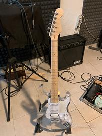 Chitarra elettrica in plexiglas