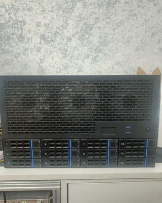 case nas 12 dischi hot swap staffe rack smontabili
