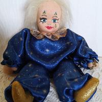 Bambola Pierrot da collezione handmade vintage