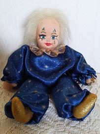 Bambola Pierrot da collezione handmade vintage