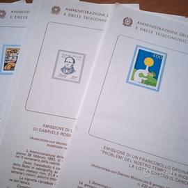 Bollettini filatelici Poste Italiane anno 1983