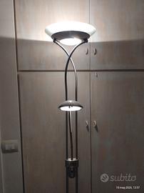 Lampada terra piantana doppia luce 180cm dimmer
