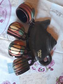 4 tazzine habana Cuba con portatazzine