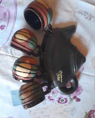 4 tazzine habana Cuba con portatazzine