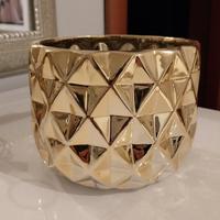 Vaso Ovata ceramica oro