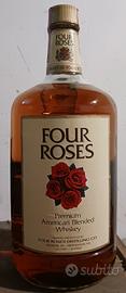Whiskey Americano Four Roses 1,75 lt -  anni 80
