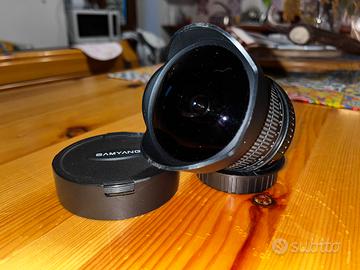Obiettivo Samyang 8mm Fish-Eye per Canon