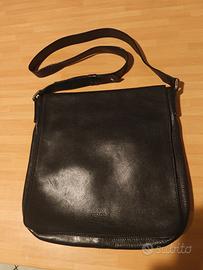 borsa donna pelle nera POLLINI