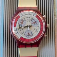 Swatch Chrono. "Navy Berry" 