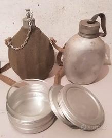 Borracce e porta pranzo militari