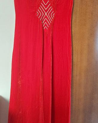 Vestito lungo velluto cerimonia vintage tg 44