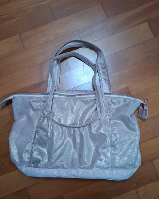 borsa sport rosa brillantinata