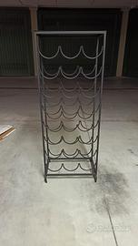 Cantinetta ferro battuto porta bottiglie