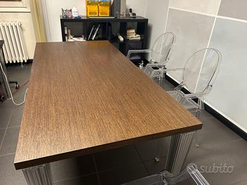 Tavolo Kartell rettangolare Top Top marrone