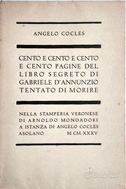 Del libro segreto di Gabriele D'Annunzio