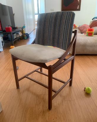 Sedia vintage anni 70‘ in legno