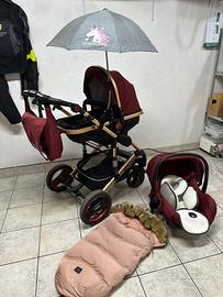 Passeggino trio 3 in 1 kidulu
