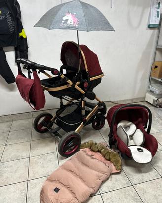 Passeggino trio 3 in 1 kidulu
