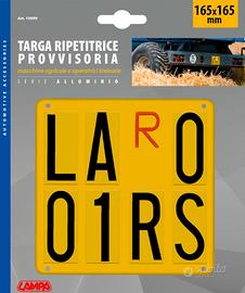 Targa ripetitrice provvisoria