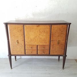 Mobile bar vintage in radica vintage anni '50