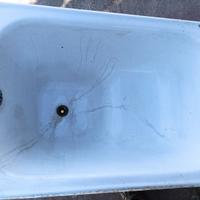 VASCA DA BAGNO A SEDERE ACCIAIO SMALTATO VINTAGE