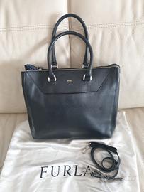 borsa  grande furla in pelle nera