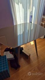 Tavolo Stones Kyoto allungabile 120-180x90 vetro