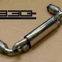 Porsche 996 997 turbo scarico sportivo con cat 200