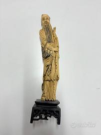 Statuetta Orientale Vintage Saggio Cinese
