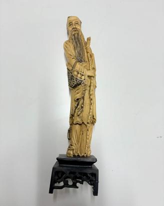 Statuetta Orientale Vintage Saggio Cinese