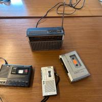 Radio e registratori Vintage Sony Sanyo Hitachi