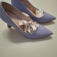 Scarpa donna con tacco 5/7cm lilla nr.35