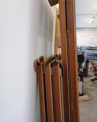 Finestre in PVC effetto legno nuove