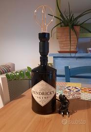 Lampada artigianale bottiglia Hendrick's Gin 1L