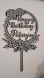 cake Topper Happy birthday Patrizia 