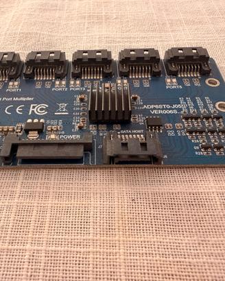 Scheda Espansione SATA  1 a 5 Porte